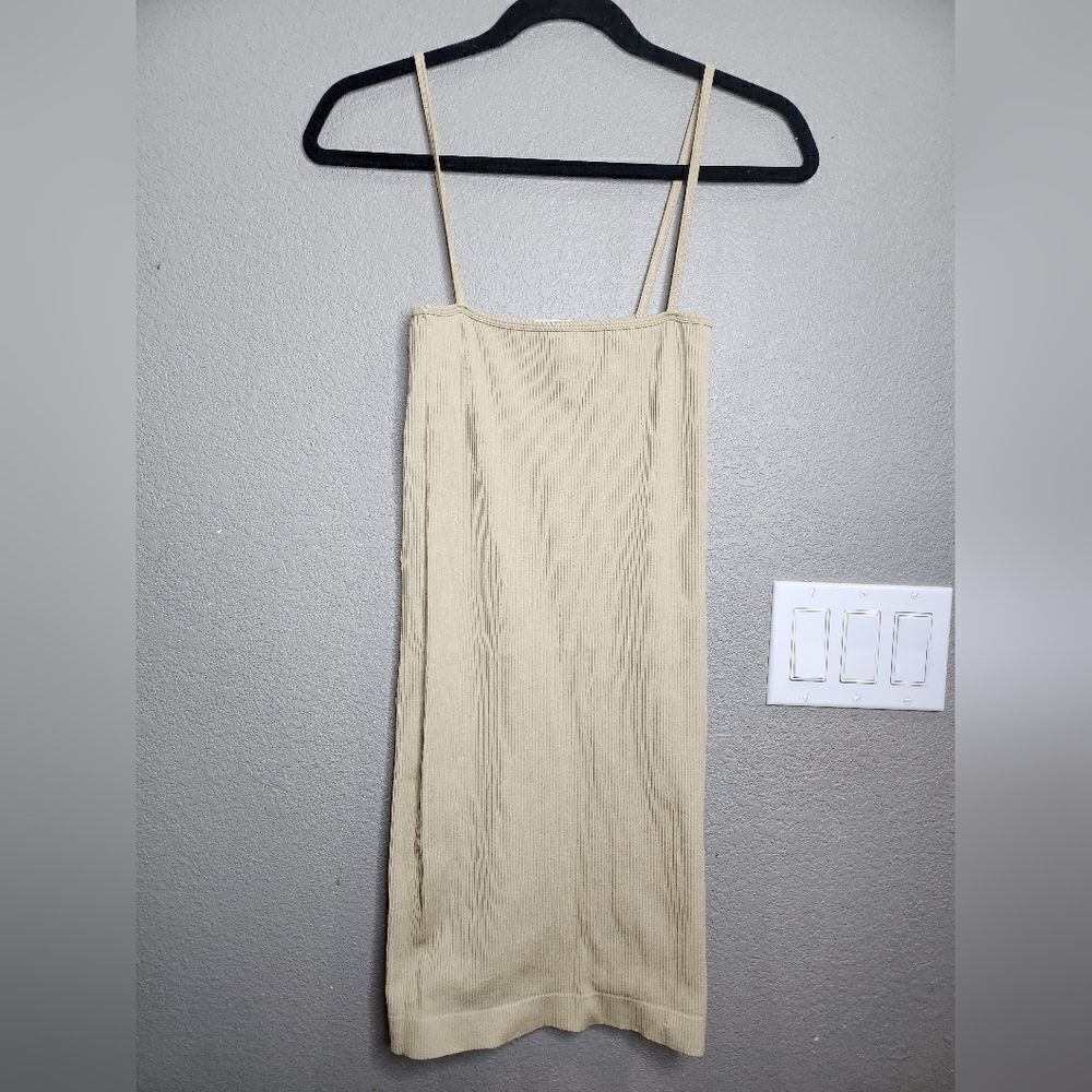 Princess‎ Polly cream colored ribbed mini dress